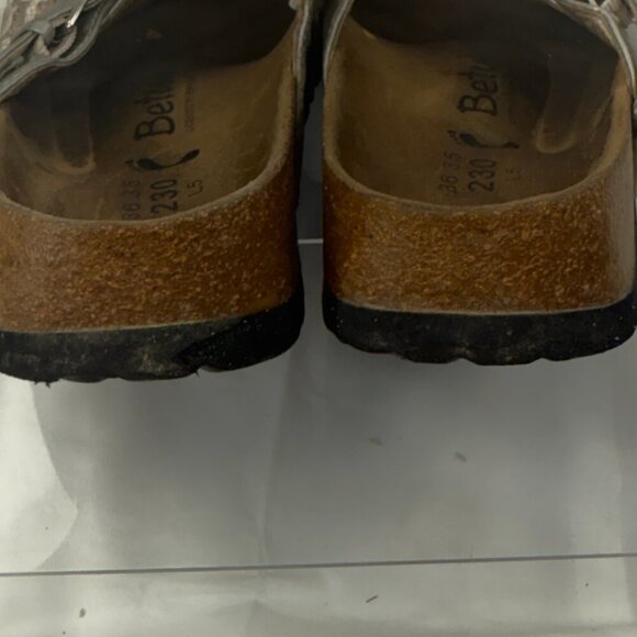 Birkenstock Betula Silver Crocodile Jeweled Sandals size 5 - Picture 4 of 16